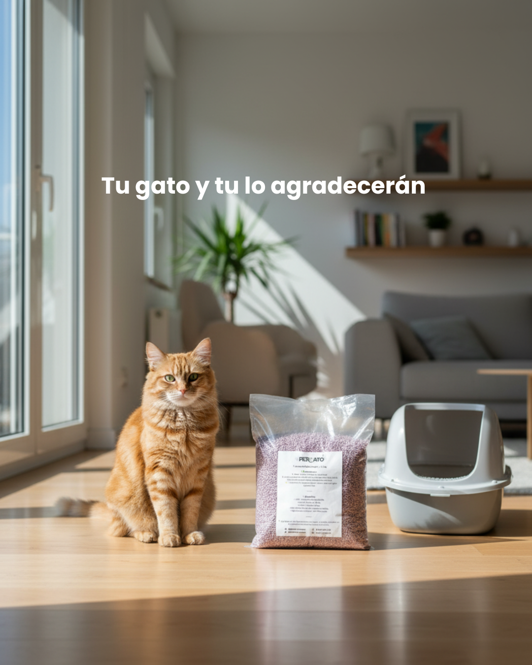 ARENA DE TOFU PERCATO - LAVANDA PREMIUM 2,5 KG