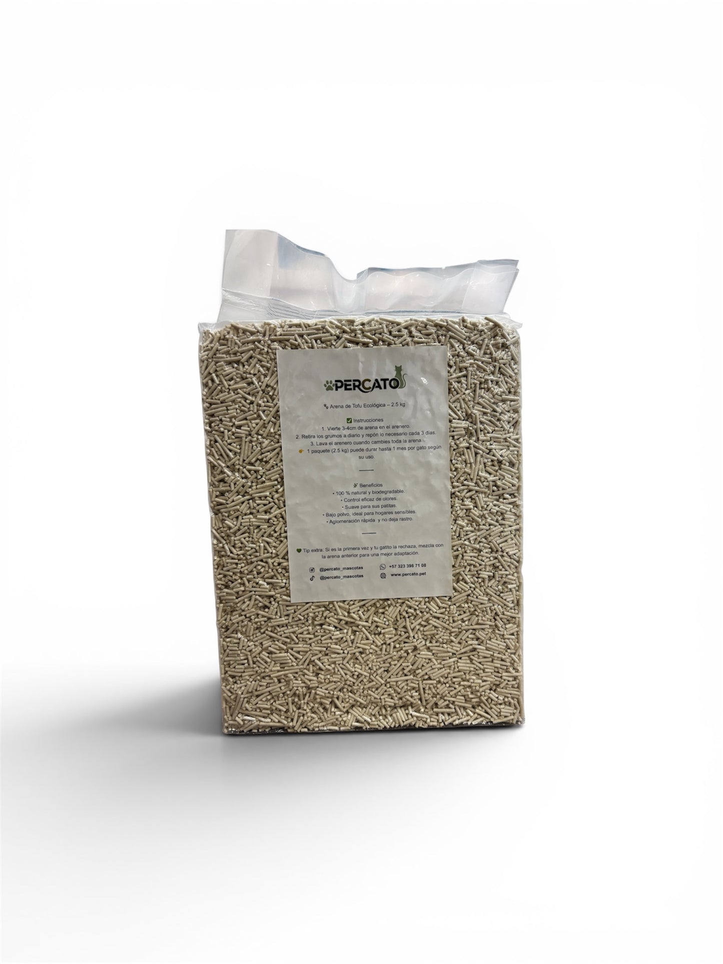 ARENA DE TOFU PERCATO - LAVANDA PREMIUM 2,5 KG